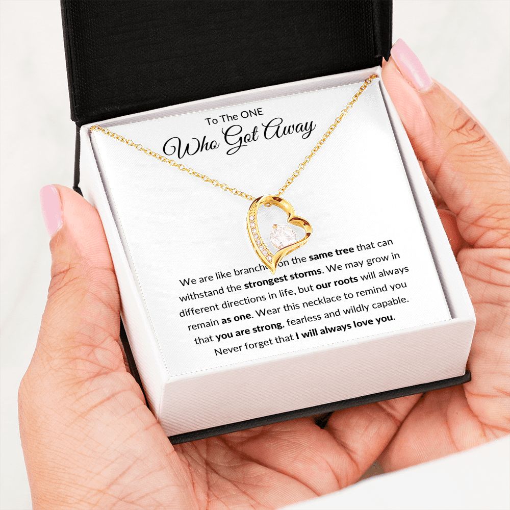 Forever Love Necklace, Gift to Ex Wife, Girlfriend - One Who Got Away Branches of Tree