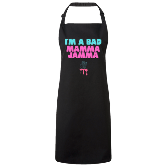 Bad Mamma Jamma  Apron - Unisex Black