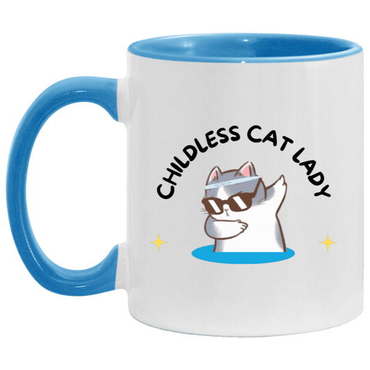 Childless Cat Lady 11oz Accent Mug Coffee Cup
