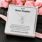 Alluring Pendant Necklace, Gift to Bonus Daughter - Live Gave Me the Gift of You