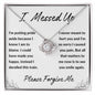 I Messed Up, Apology Gift for Ex Wife Girlfriend Friend Daughter - Love Knot Necklace