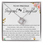 Pregnant Daughter Gift - Pregnancy, Mum to Be, Pregnant Mum Gift, Daughter Expecting, Baby Shower - 14 and 18 Karat Gold Over Stainless Steel