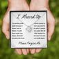 I Messed Up, Apology Gift for Ex Wife Girlfriend Friend Daughter - Love Knot Necklace