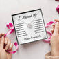 I Messed Up, Apology Gift for Ex Wife Girlfriend Friend Daughter - Love Knot Necklace