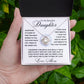 Gift to Daughter from Mom, I Love You (Wreathe) - Love Knot Necklace - Birthday, Graduation, Wedding, Christmas