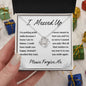I Messed Up, Apology Gift for Ex Wife Girlfriend Friend Daughter - Love Knot Necklace