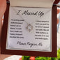 I Messed Up, Apology Gift for Ex Wife Girlfriend Friend Daughter - Love Knot Necklace