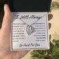 I Will Always - Fool, I'm Sorry Apology Gift, Forever Love Heart Necklace - To Ex Girlfriend, Ex Wife, Friend, Estranged Daughter - 14k or 18k Gold over Stainless Steel