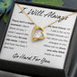I Will Always - Fool, I'm Sorry Apology Gift, Forever Love Heart Necklace - To Ex Girlfriend, Ex Wife, Friend, Estranged Daughter - 14k or 18k Gold over Stainless Steel