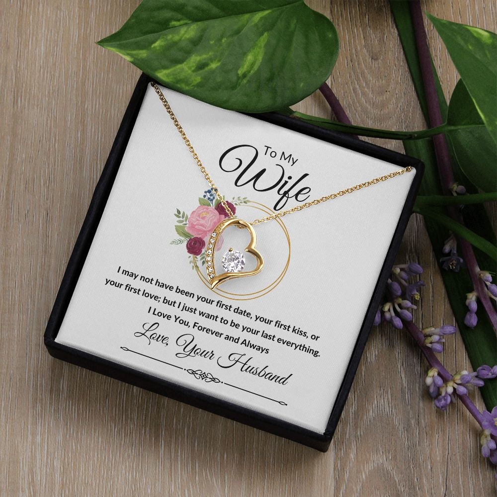 Forever Love Heart Necklace, Gift to Wife, Soulmate - Valentines, Birthday, Christmas, Mothers Day, Anniversary