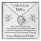 Forever Love Necklace, Gift to Future Wife / Fiancé - white - Valentines, Birthday, Christmas, Wedding