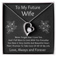 Forever Love Necklace, Gift for Future Wife / Fiancé - Black - Valentines, Birthday, Christmas, Wedding