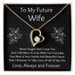 Forever Love Necklace, Gift for Future Wife / Fiancé - Black - Valentines, Birthday, Christmas, Wedding