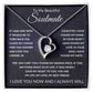 Forever Love Necklace, Gift to Soulmate, Space - Valentines, Birthday, Anniversary, Christmas