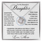 Gift to Daughter from Mom, I Love You (Wreathe) - Love Knot Necklace - Birthday, Graduation, Wedding, Christmas