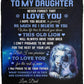 To My Daughter from Dad - This Old Lion Cozy Throw Blanket- Cozy Plush Fleece Blanket - 50x60 in.