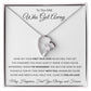 Forever Love Heart Necklace, Gift To Soulmate, Ex Girlfriend, Ex Wife - One Who Got Away