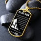 Dog Tag Necklace, Gift To Son from Dad - Always Remember I Love You