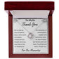 Thank You for The Memories, Divorce Separation Break Up Gift for Ex Wife, Ex Girlfriend, Ex - Love Knot Necklace