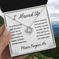 I Messed Up, Apology Gift for Ex Wife Girlfriend Friend Daughter - Divorce Separation Gift - Love Knot Necklace