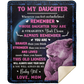 Daughter Lion Blanket from Mom - Pink