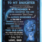 Daughter Throw Blanket from Dad - You Are Braver Medium Blanket - Cozy Plush Fleece Blanket - 50x60 in.