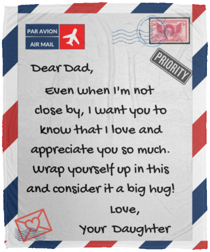 Dad Postage Blanket, From Daughter