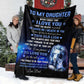 To My Daughter from Dad - This Old Lion Cozy Throw Blanket- Cozy Plush Fleece Blanket - 50x60 in.
