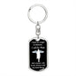 Dog Tag Swivel Keychain, Memorial Gift for Son or Daughter, Sympathy Gift - Loss of Mother, Mom , Silver/Gold
