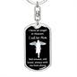 Dog Tag Swivel Keychain, Memorial Gift for Son or Daughter, Sympathy Gift - Loss of Mother, Mom , Silver/Gold