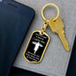 Dog Tag Swivel Keychain, Memorial Gift for Son or Daughter, Sympathy Gift - Loss of Mother, Mom , Silver/Gold