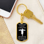 Dog Tag Swivel Keychain, Memorial Gift for Son or Daughter, Sympathy Gift - Loss of Mother, Mom , Silver/Gold
