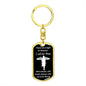 Dog Tag Swivel Keychain, Memorial Gift for Son or Daughter, Sympathy Gift - Loss of Mother, Mom , Silver/Gold