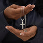 2023 Graduation Gift, Personalized Stainless Steel Cross Necklace - For Her or Him