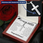 2023 Graduation Gift, Personalized Stainless Steel Cross Necklace - For Her or Him