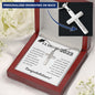 2023 Graduation Gift, Personalized Stainless Steel Cross Necklace - For Her or Him