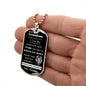 Dog Tag Necklace, Gift to Grandson from Grandpa - This Old Lion