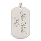 Dog Tag Necklace, Gift to Grandson - Saint Michael, Silver / Gold