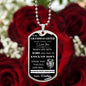 Dog Rag Necklace, Gift to Granddaughter from Grandpa - This Old Lion Black