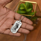 Dog Tag Necklace, Gift to Son - Saint Michael Silver / Gold