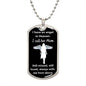 Dog Tag Necklace, Memorial Gift for Son or Daughter - Loss of Mother, Mom , Black