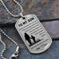 Dog Tag Necklace, GIFT TO SON from Mom - Always Remember Silver