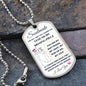 Dog Tag Necklace, GIFT TO SOULMATE - Skeleton White