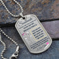 Dog Tag Necklace, GIFT TO SOULMATE - Skeleton Silver or Gold