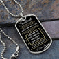 Dog Tag Necklace, GIFT TO SOULMATE - Black and Gold