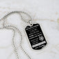 Dog Rag Necklace, Gift to Granddaughter from Grandpa - This Old Lion Black