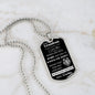 Dog Tag Necklace, Gift to Grandson from Grandpa - This Old Lion