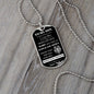 Dog Tag Necklace, GIFT TO SON - This Old Lion