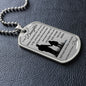 Dog Tag Necklace, GIFT TO DAUGHTER from Dad - Always Remember Silver