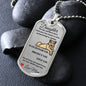 Dog Tag Necklace, GIFT TO DAUGHTER from Mom - Lioness Silver